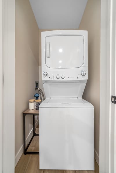 Your own in-unit washer and dryer make extended stays effortless, with convenient laundry supplies right at your fingertips.