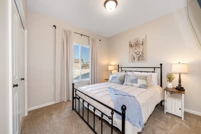 Drift into peaceful sleep in your serene bedroom, where soft linens and gentle lighting create the perfect retreat after exploring.
